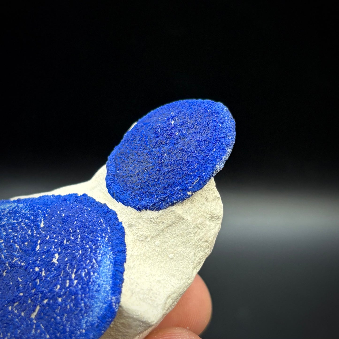 Azurite “Sun” on Kaolinite matrix 8.1 cm - Australia