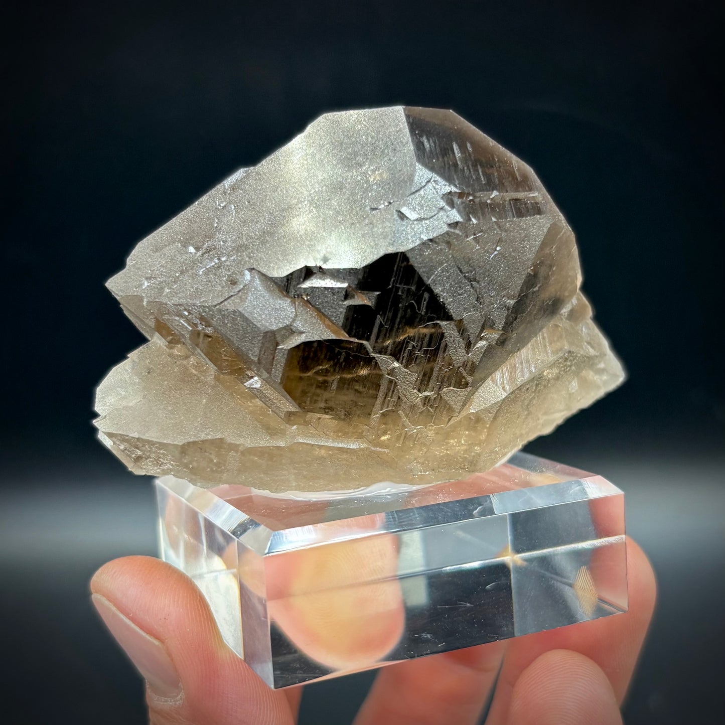 Smoky Quartz Gwindel - Telefre Basin, Mont Blanc-Chamonix France 7.7 cm NEW 2025