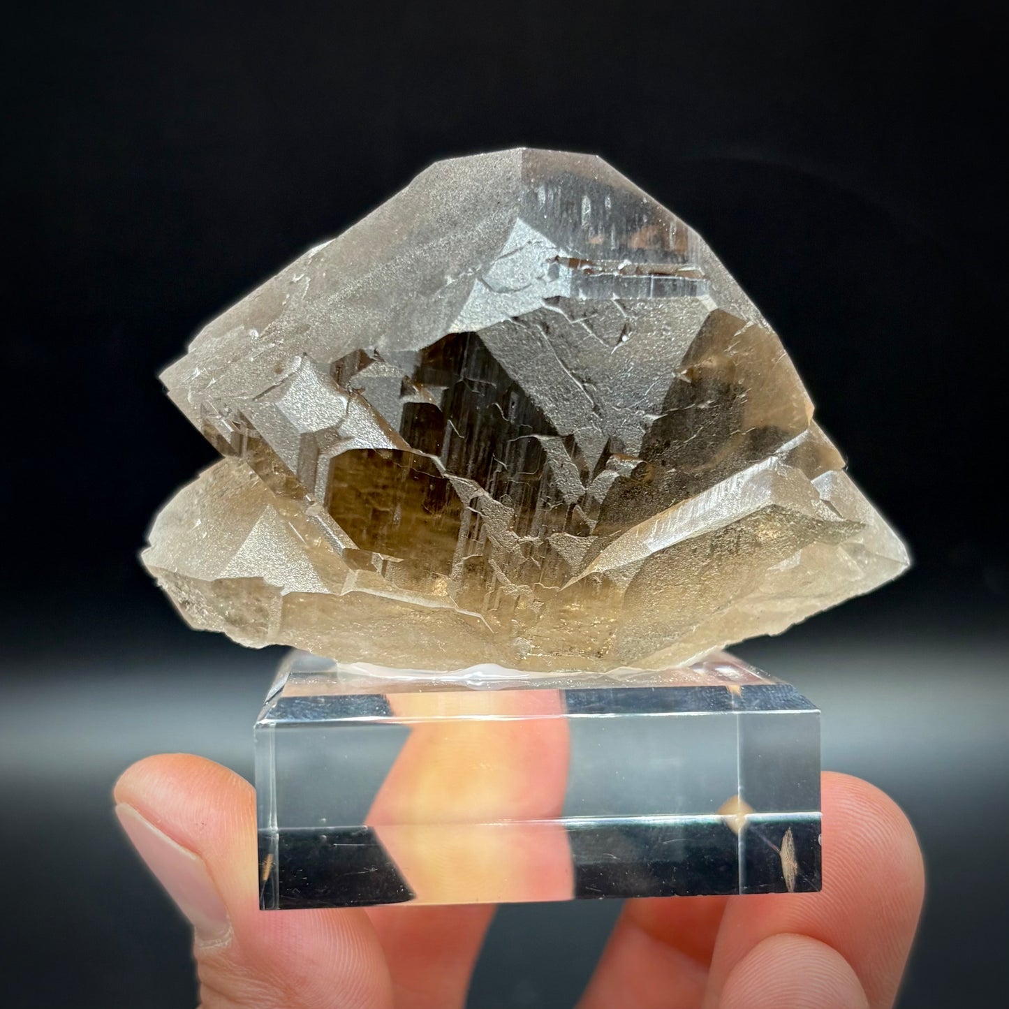 Smoky Quartz Gwindel - Telefre Basin, Mont Blanc-Chamonix France 7.7 cm NEW 2025