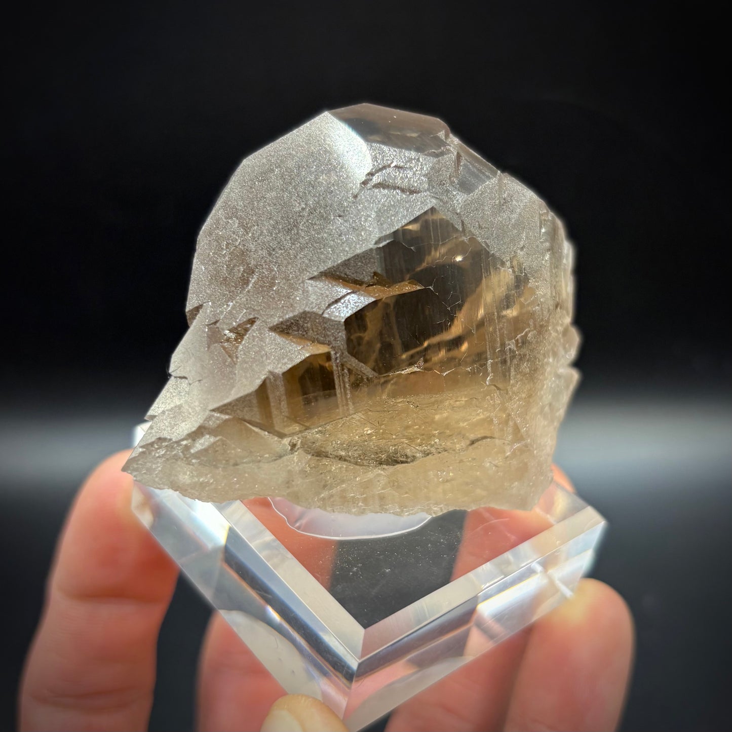 Smoky Quartz Gwindel - Telefre Basin, Mont Blanc-Chamonix France 7.7 cm NEW 2025