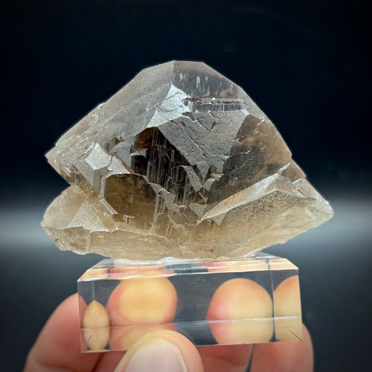 Smoky Quartz Gwindel - Telefre Basin, Mont Blanc-Chamonix France 7.7 cm NEW 2025