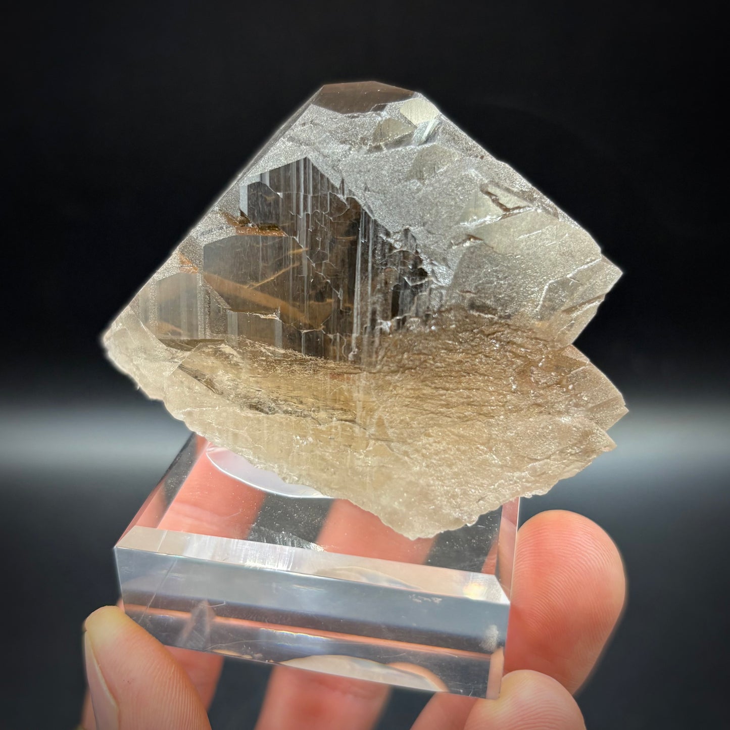Smoky Quartz Gwindel - Telefre Basin, Mont Blanc-Chamonix France 7.7 cm NEW 2025