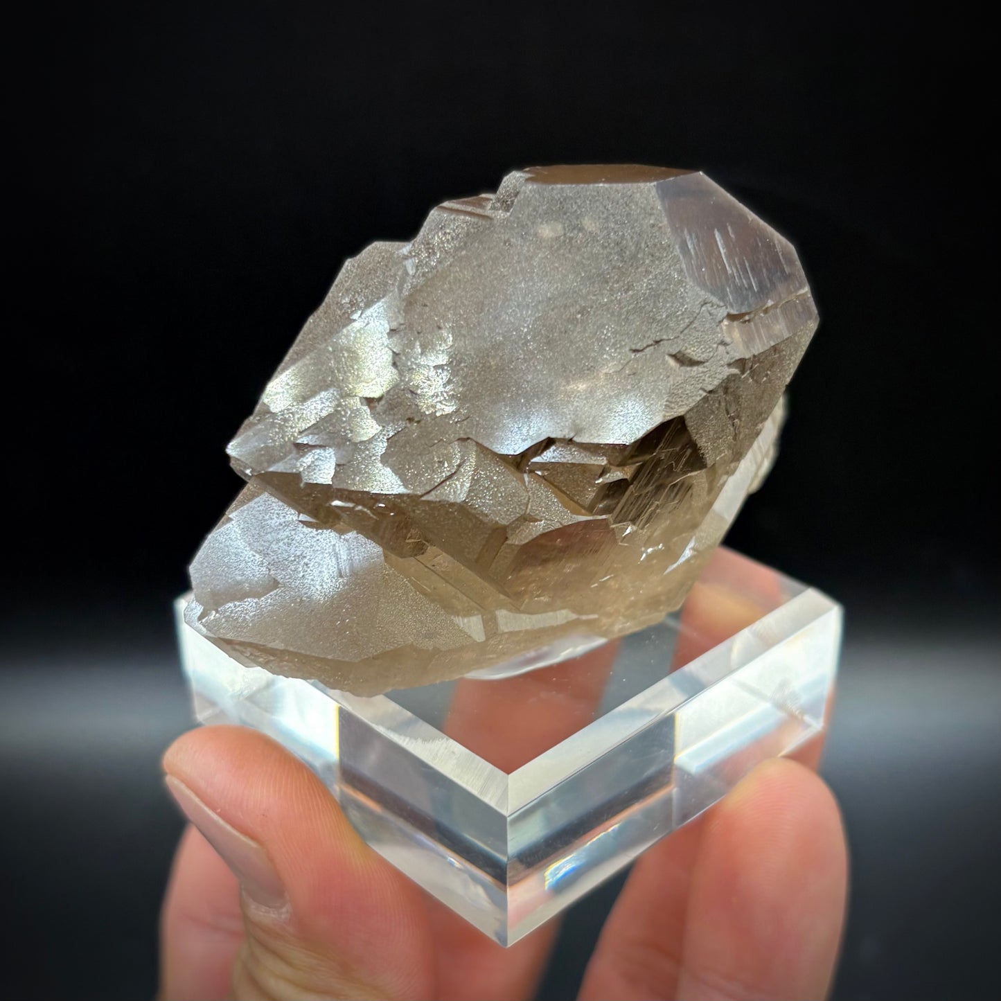Smoky Quartz Gwindel - Telefre Basin, Mont Blanc-Chamonix France 7.7 cm NEW 2025