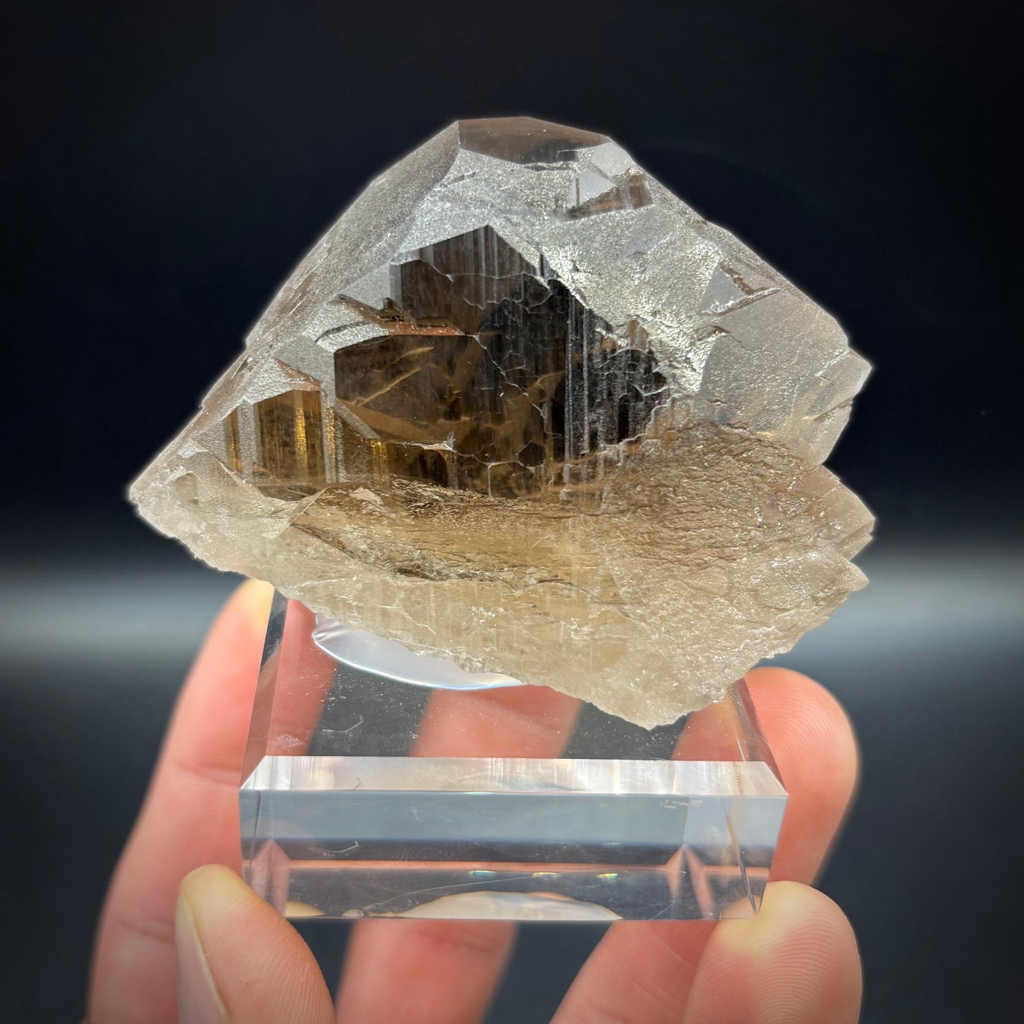 Smoky Quartz Gwindel - Telefre Basin, Mont Blanc-Chamonix France 7.7 cm NEW 2025